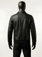 Classic Bomber Leather Jacket