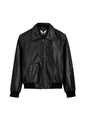 Classic Bomber Leather Jacket