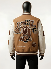 Multi Motif Bape Varsity Jacket