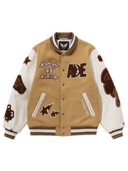 Multi Motif Bape Varsity Jacket