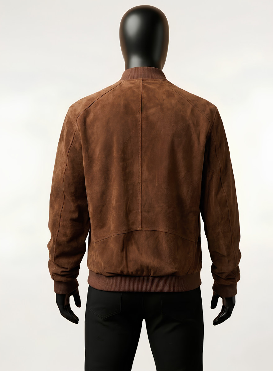 Bomber Suede Leather Jacket