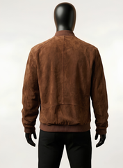 Bomber Suede Leather Jacket