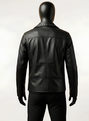 Noble Tan Leather Biker Jacket