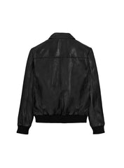 Classic Bomber Leather Jacket