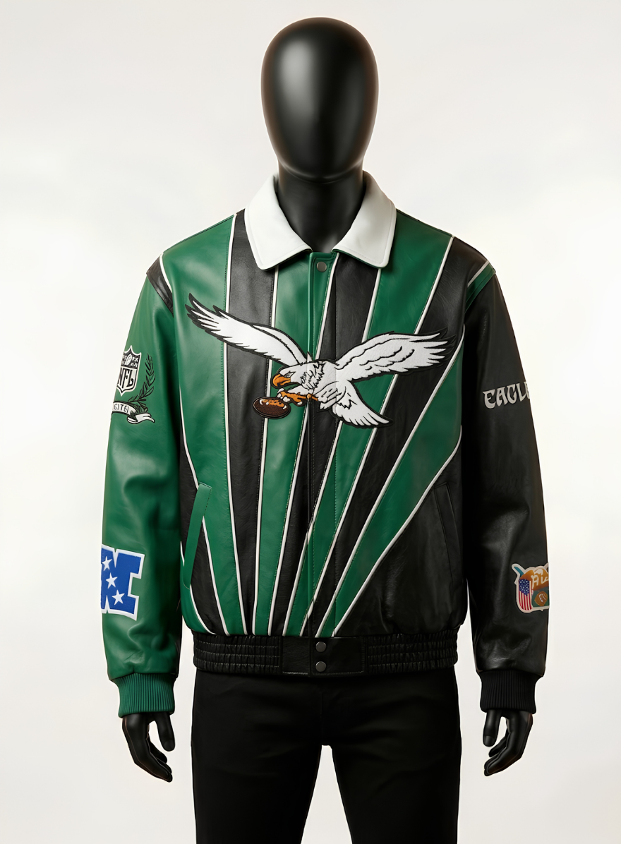 Kith x Jeff Hamilton Eagles Leather Jacket