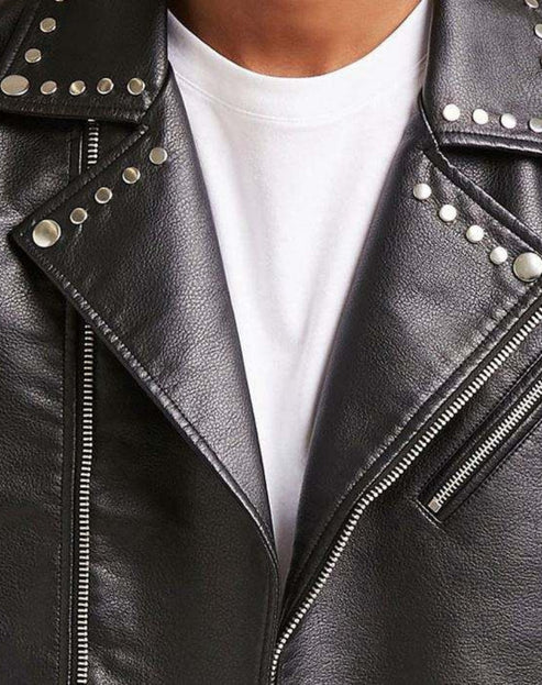 Noble Tan Leather Biker Jacket