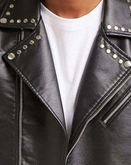 Noble Tan Leather Biker Jacket