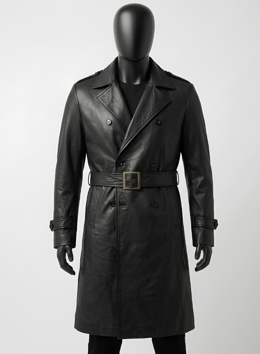 The Avengers Nick Fury Leather Trench Coat
